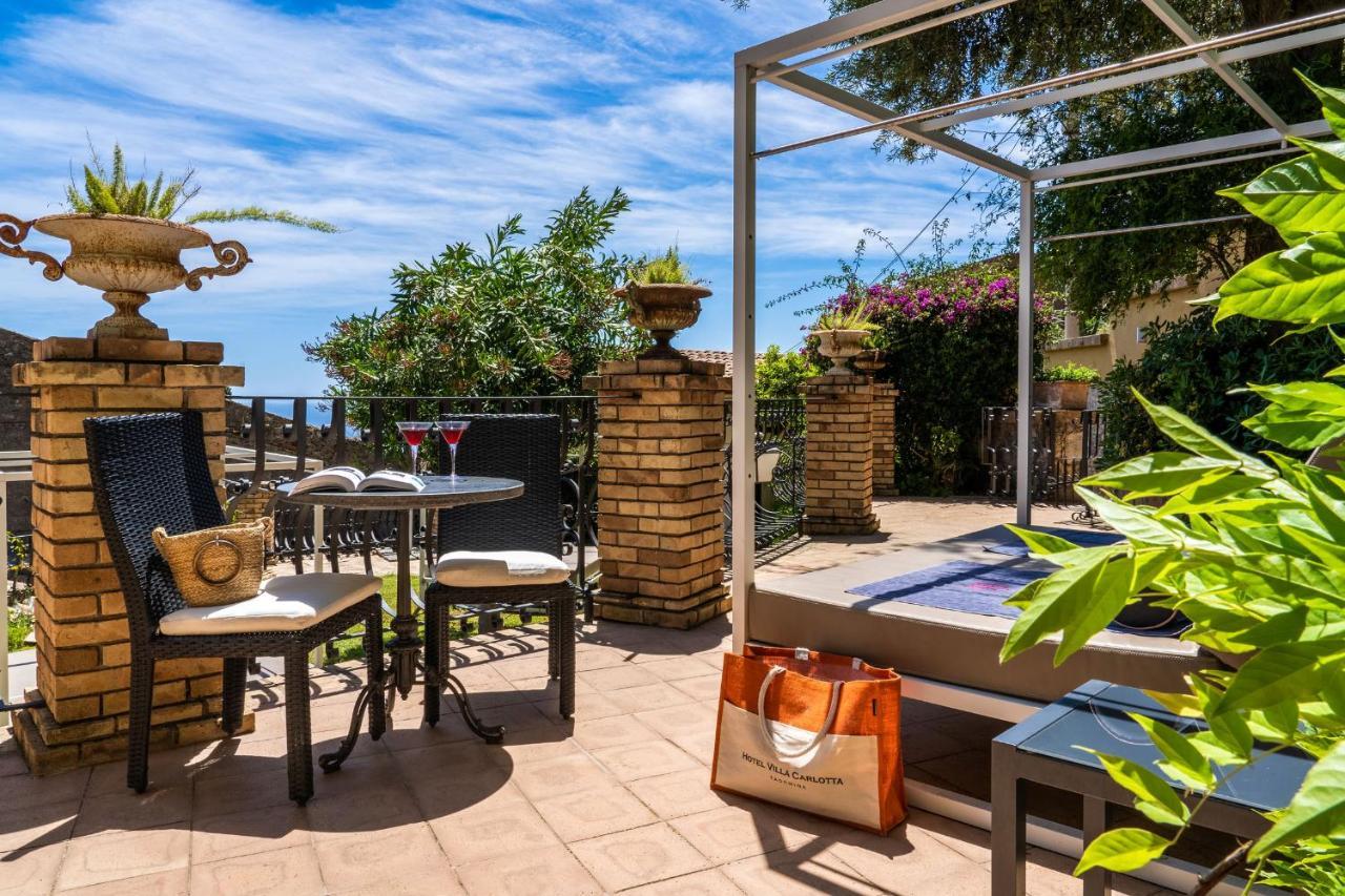 Hotel Villa Carlotta Taormina Bagian luar foto